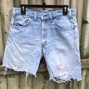 Levi’s vintage denim white tab rare cutoffs 34